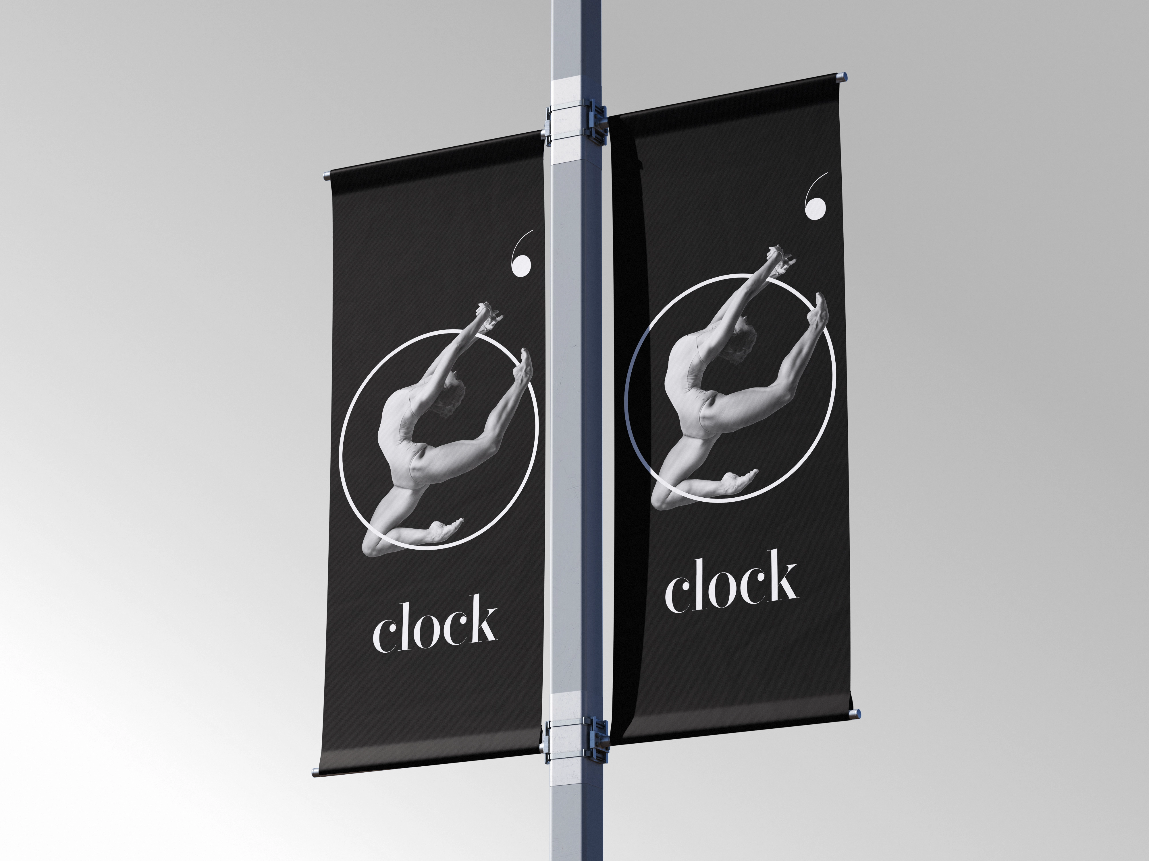 Mockup drapeau O'Clock